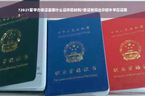 ?2021留学办签证需要什么证件和材料?签证如何出示初中学历证明
?