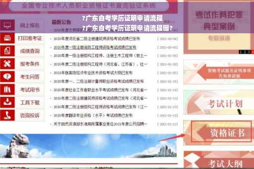 ?广东自考学历证明申请流程
?广东自考学历证明申请流程图?