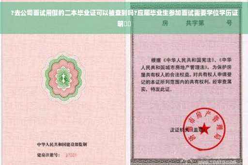 ?去公司面试用假的二本毕业证可以被查到吗?应届毕业生参加面试需要学位学历证明⚡️