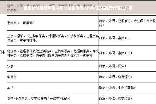全国计算机等级证书哪个最值得考-计算机证书推荐考哪些科目