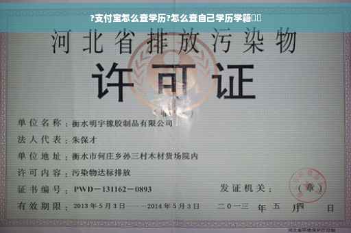?支付宝怎么查学历?怎么查自己学历学籍⚡️