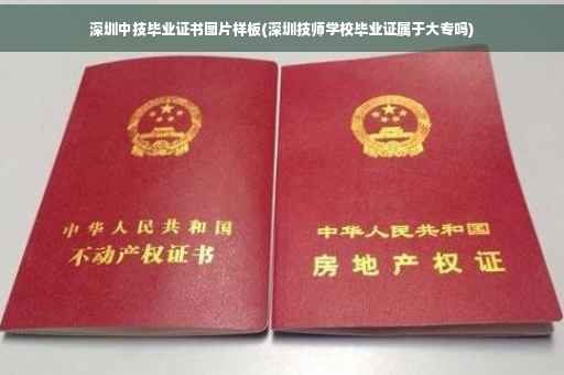 深圳中技毕业证书图片样板(深圳技师学校毕业证属于大专吗)