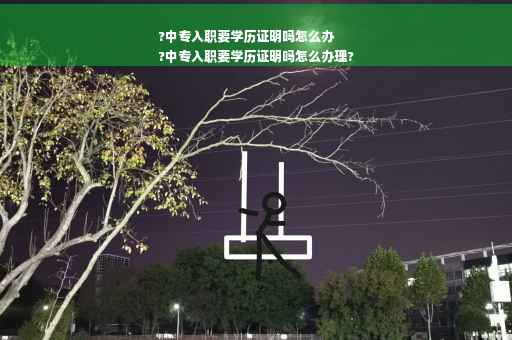 ?中专入职要学历证明吗怎么办
?中专入职要学历证明吗怎么办理?