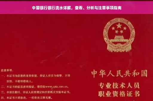 中国银行银行流水详解，查看、分析与注意事项指南