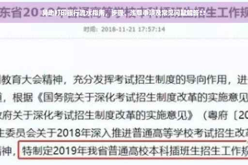 异地打印银行流水指南，步骤、注意事项及常见问题解答??