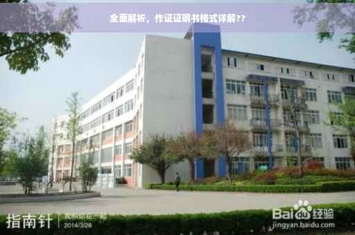 全面解析，作证证明书格式详解??