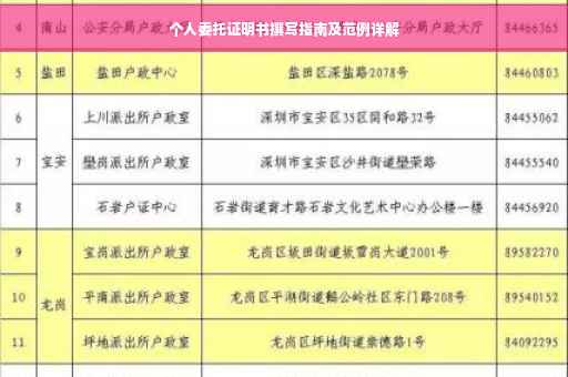 个人委托证明书撰写指南及范例详解
