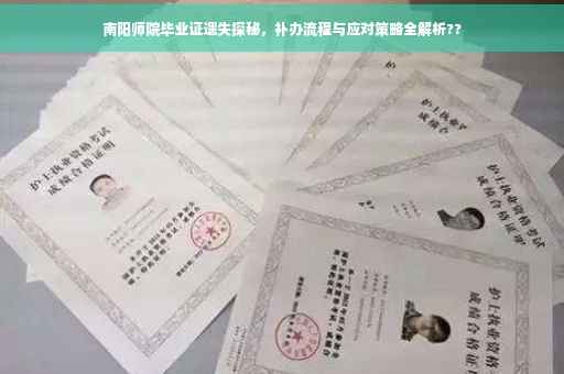 南阳师院毕业证遗失探秘，补办流程与应对策略全解析??