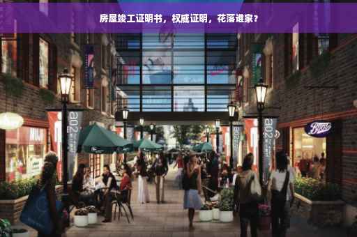 房屋竣工证明书，权威证明，花落谁家？