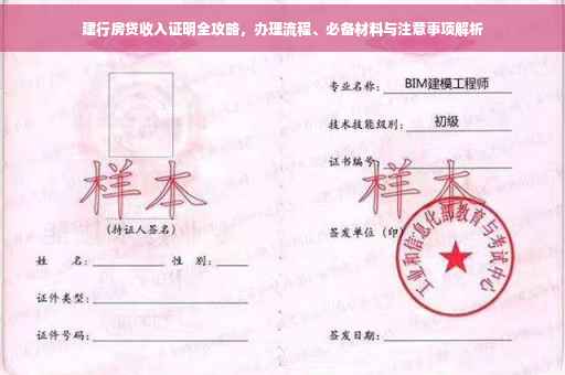 建行房贷收入证明全攻略，办理流程、必备材料与注意事项解析