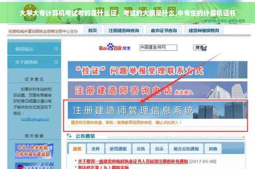 大学大专计算机考试考的是什么证，考试的大纲是什么,中专生的计算机证书