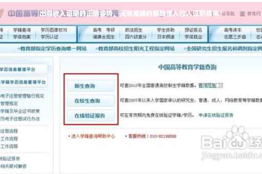 出具收入证明的正确姿势，高效准确的帮助他人收入证明指南?