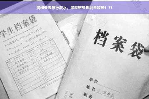 揭秘夫妻银行流水，家庭财务规划全攻略！??