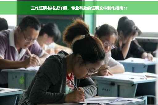 工作证明书格式详解，专业有效的证明文件制作指南??