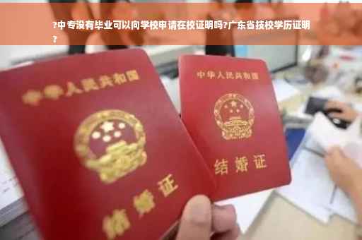 ?中专没有毕业可以向学校申请在校证明吗?广东省技校学历证明
?