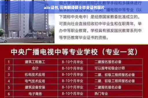 aiic证书,云南翻译硕士毕业证书图片