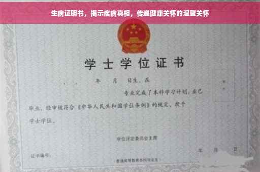 生病证明书，揭示疾病真相，传递健康关怀的温馨关怀