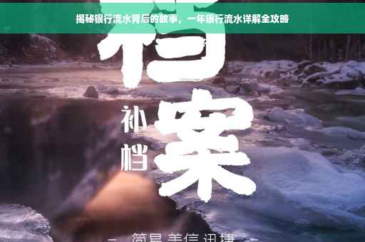 揭秘银行流水背后的故事，一年银行流水详解全攻略