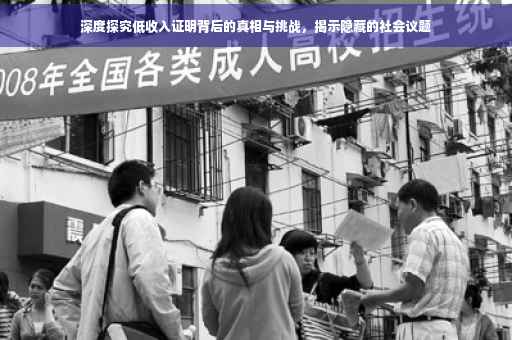深度探究低收入证明背后的真相与挑战，揭示隐藏的社会议题