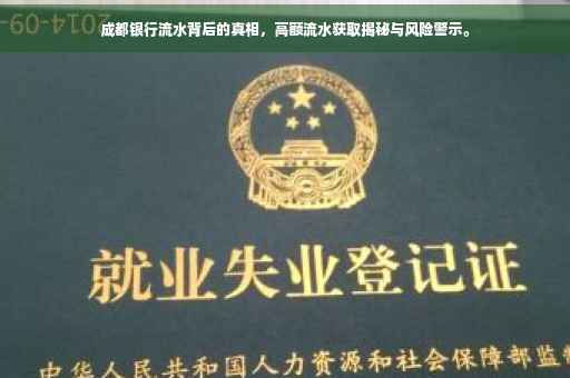 成都银行流水背后的真相，高额流水获取揭秘与风险警示。