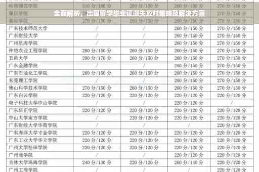 全面解析，出国留学毕业证遗失应对策略及解决方案