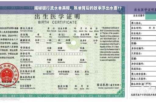 揭秘银行流水单真相，账单背后的故事浮出水面??