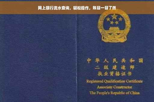 网上银行流水查询，轻松操作，账目一目了然