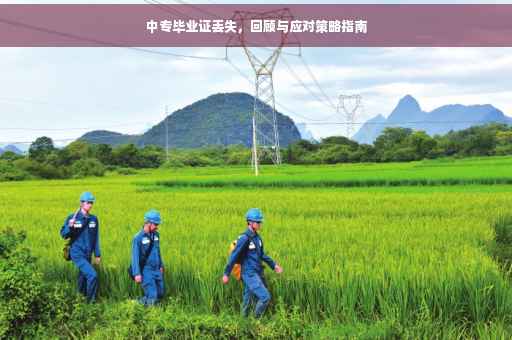 中专毕业证丢失，回顾与应对策略指南