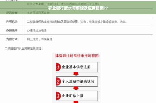 农业银行流水号解读及应用指南??