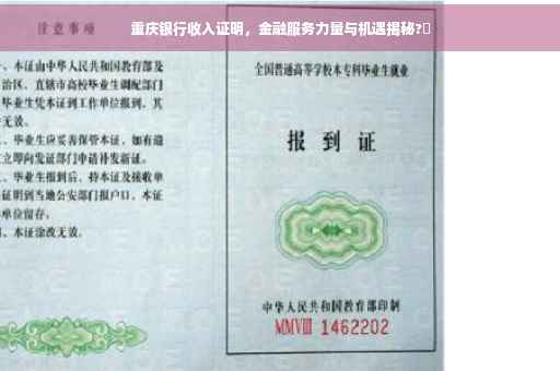 重庆银行收入证明，金融服务力量与机遇揭秘?✨