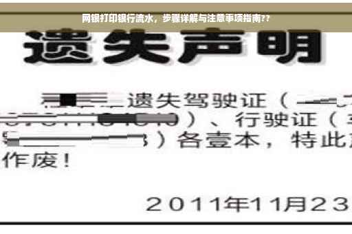 网银打印银行流水，步骤详解与注意事项指南??