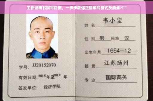 工作证明书撰写指南，一步步教你正确填写格式及要点?⚡️