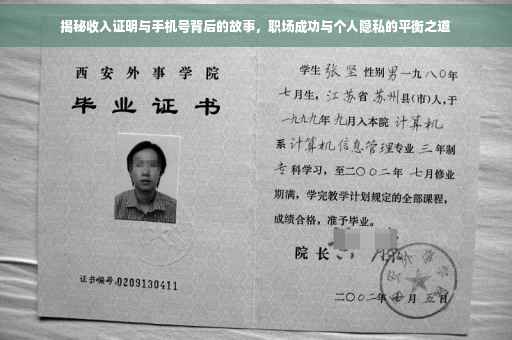 揭秘收入证明与手机号背后的故事，职场成功与个人隐私的平衡之道