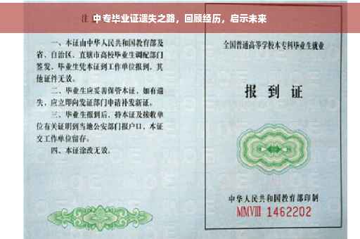 中专毕业证遗失之路，回顾经历，启示未来