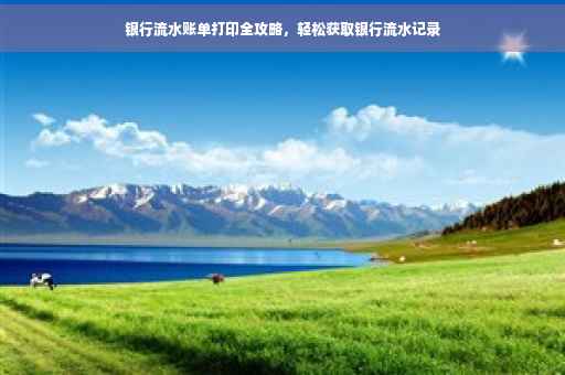 银行流水账单打印全攻略，轻松获取银行流水记录