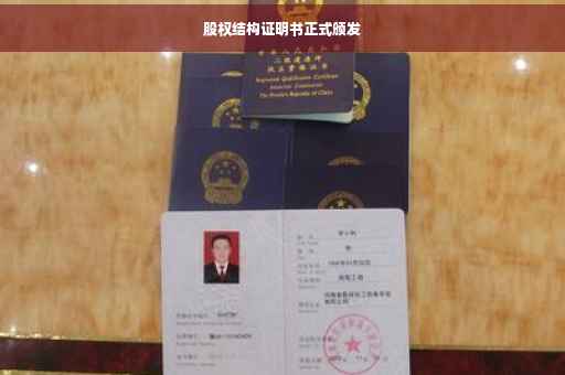 股权结构证明书正式颁发