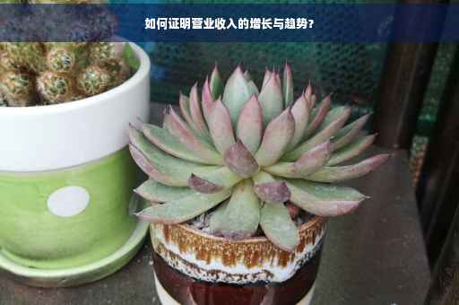 如何证明营业收入的增长与趋势？