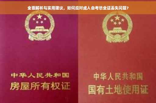 全面解析与实用建议，如何应对成人自考毕业证丢失问题？