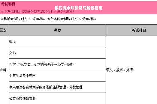 银行流水账翻译与解读指南
