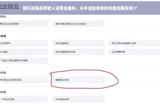 银行按揭买房收入证明全解析，从申请到审核的详细流程指导??