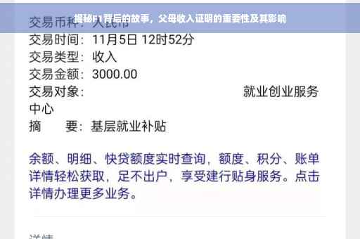 揭秘F1背后的故事，父母收入证明的重要性及其影响