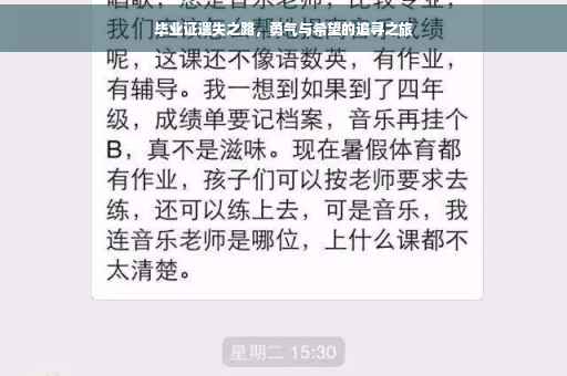 毕业证遗失之路，勇气与希望的追寻之旅