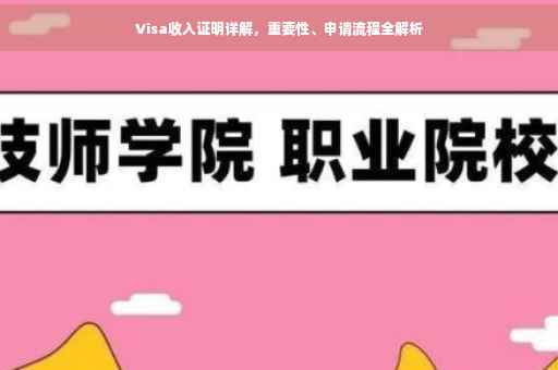 Visa收入证明详解，重要性、申请流程全解析