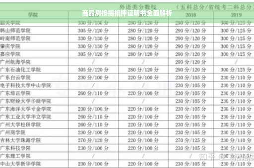商品房按揭抵押证明书全面解析