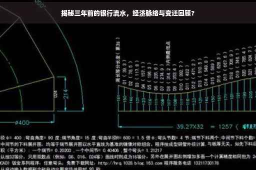 揭秘三年前的银行流水，经济脉络与变迁回顾?