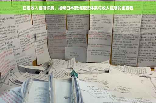 日语收入证明详解，揭秘日本职场薪资体系与收入证明的重要性
