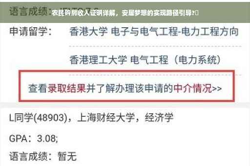 农民购房收入证明详解，安居梦想的实现路径引导?✨