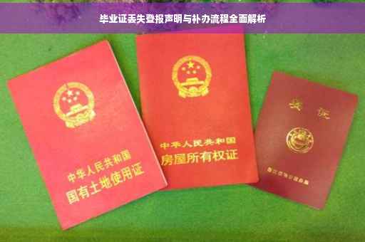 毕业证丢失登报声明与补办流程全面解析