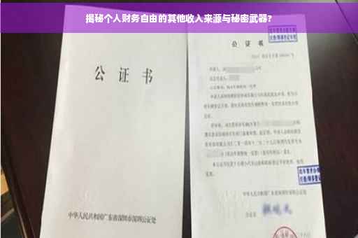 揭秘个人财务自由的其他收入来源与秘密武器?