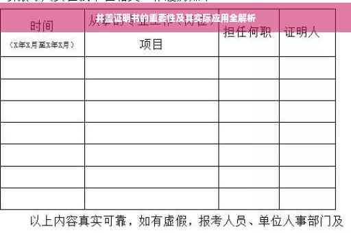 井盖证明书的重要性及其实际应用全解析